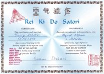 Сертификат Рей Ки До Сатори